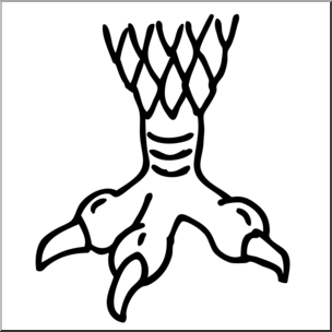 304x304 Clip Art Monster Claws And Paws 3 Bampw I Abcteach