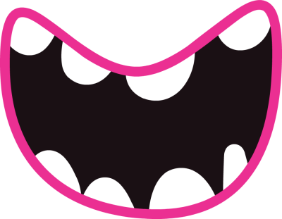 400x311 Monster Mouth Clipart Kid