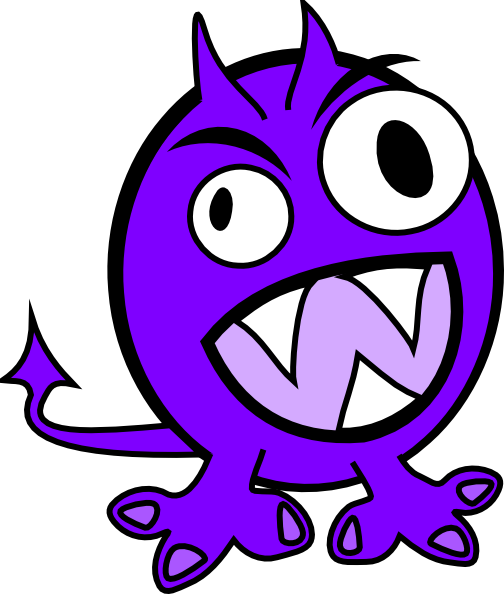 504x594 Purple Monster Clip Art