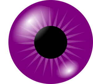 300x273 Purple Eye Clip Art