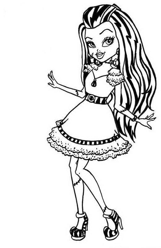 520x800 Monster High Coloring Pages We Try To Give A Little Information