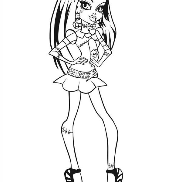 567x600 Monster High To Color High Coloring Picture Coloring Page