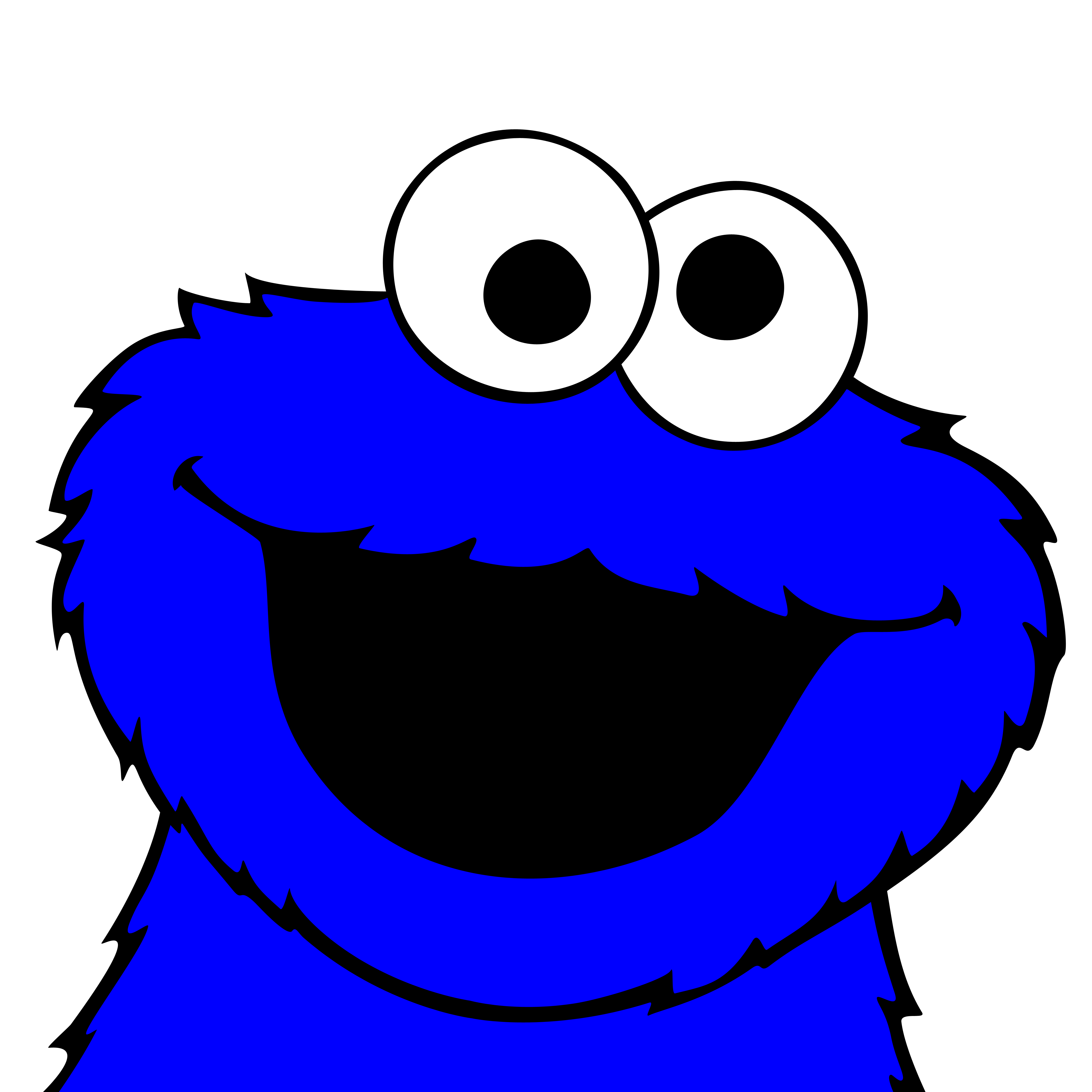 5000x5000 Printable Cookie Monster Clipart