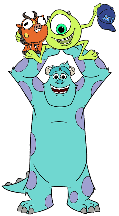 400x725 Monsters Inc Clipart