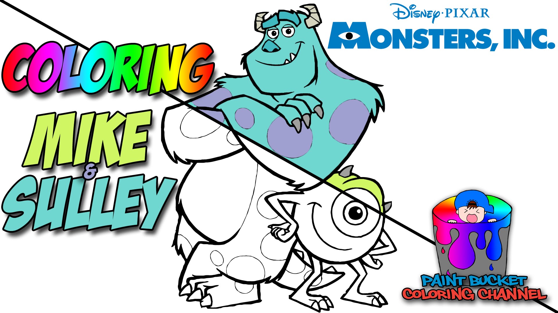 1920x1080 Monsters Inc. Coloring Pages