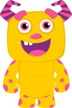 236x352 Yellow Monster Clip Art