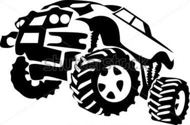379x250 Monster Truck Tire Clipart