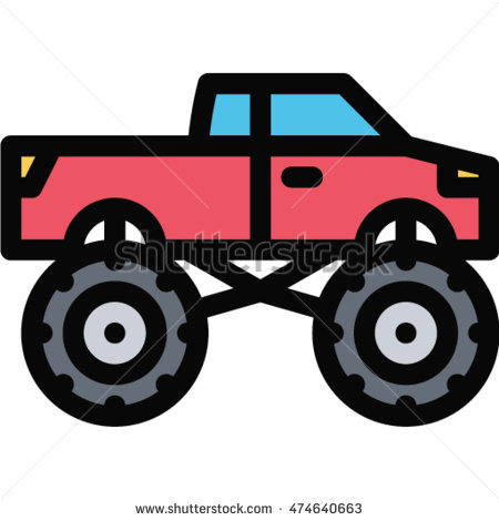 450x470 Car Clipart Bigfoot