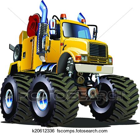450x429 Clip Art Of Cartoon Monster Tow Truck K20612336