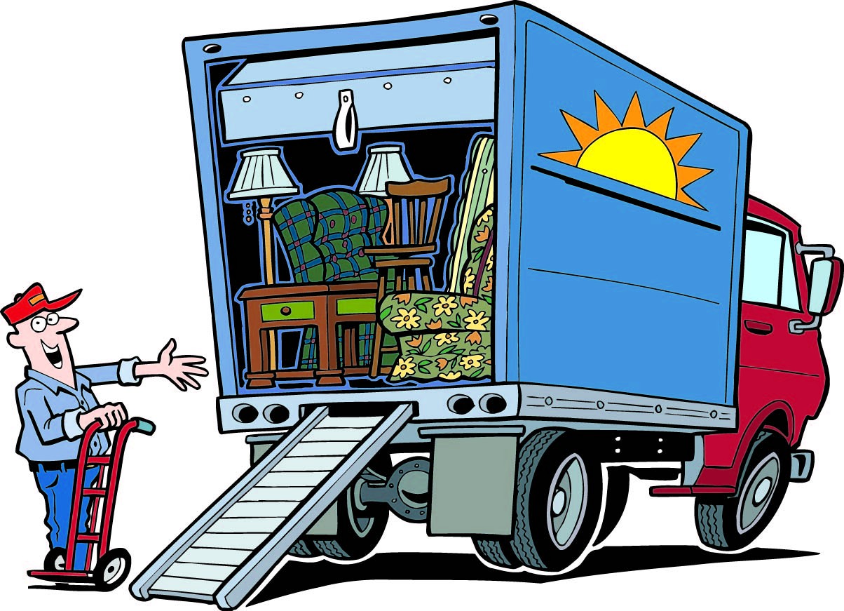 1204x871 Clipart Free Moving Truck