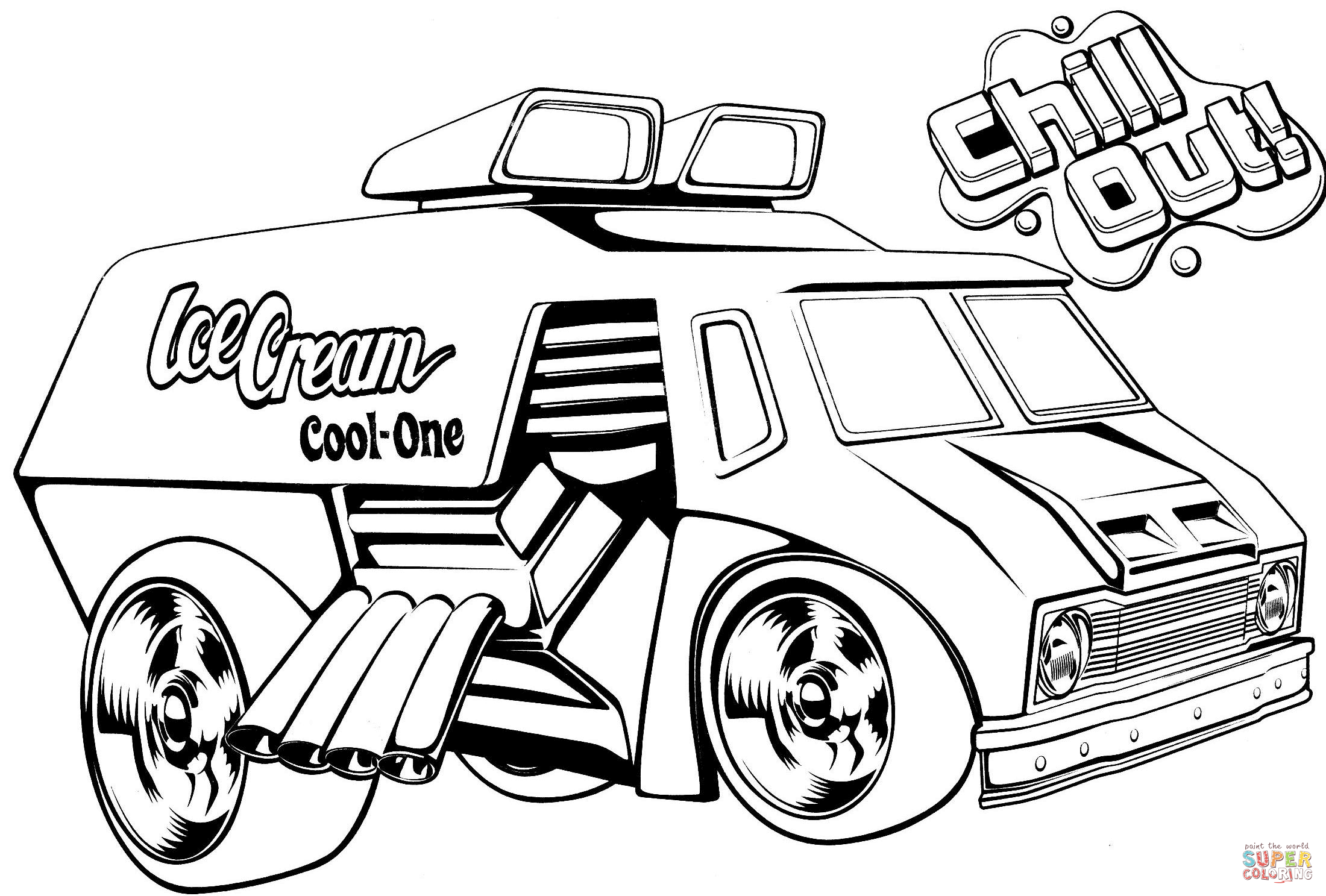 2200x1487 Drawn Truck Hot Wheel Car