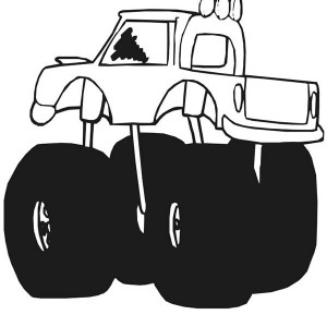 Monster Truck Line Art | Free download on ClipArtMag