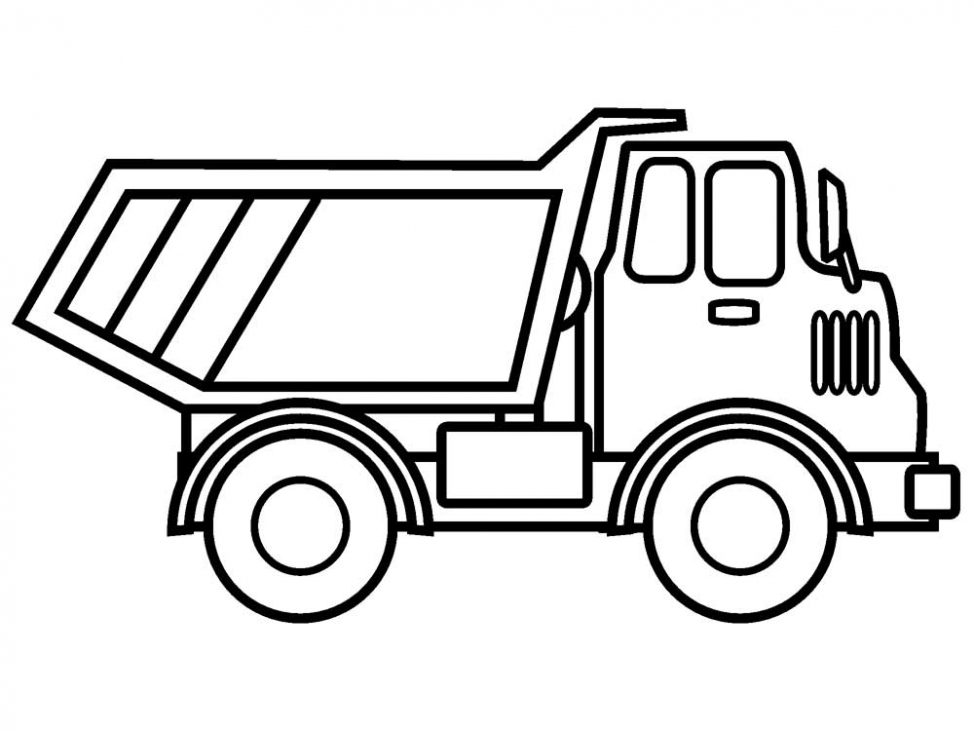 974x731 Coloring Pages Trucks Colouring Pages Monster Truck Printable