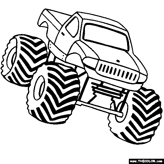 560x560 Color Monster Truck Free Clipart Images Image