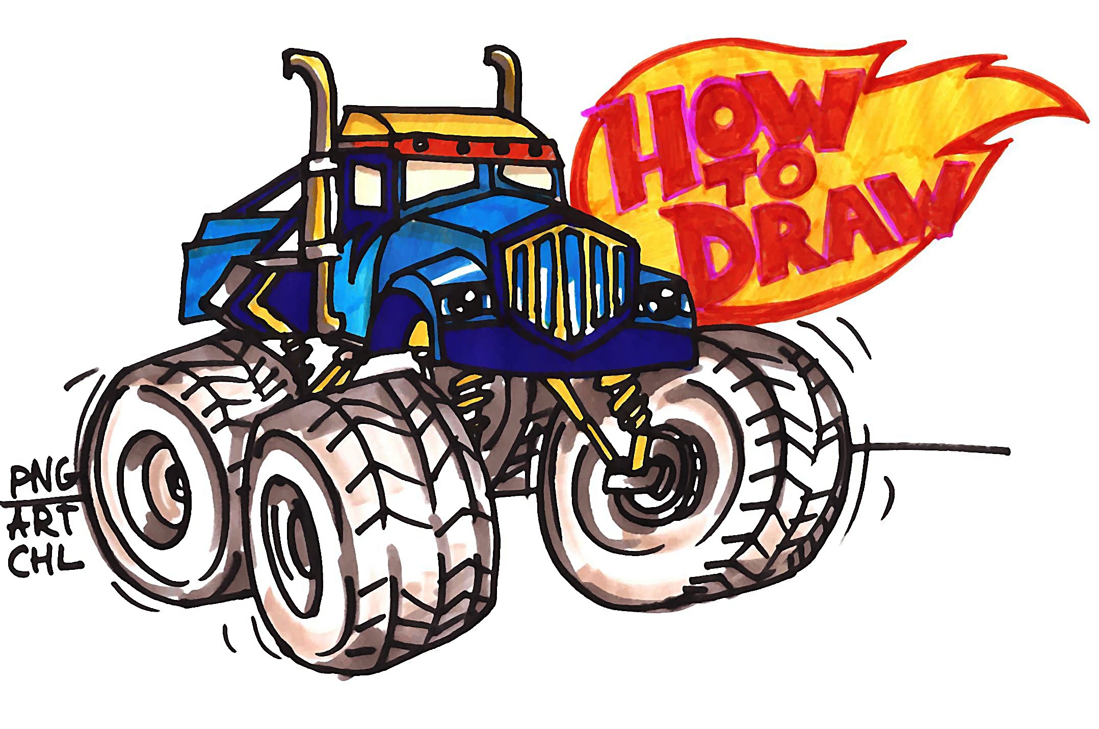 2156x1429 How To Draw Crusher From Blaze And The Monster Machines