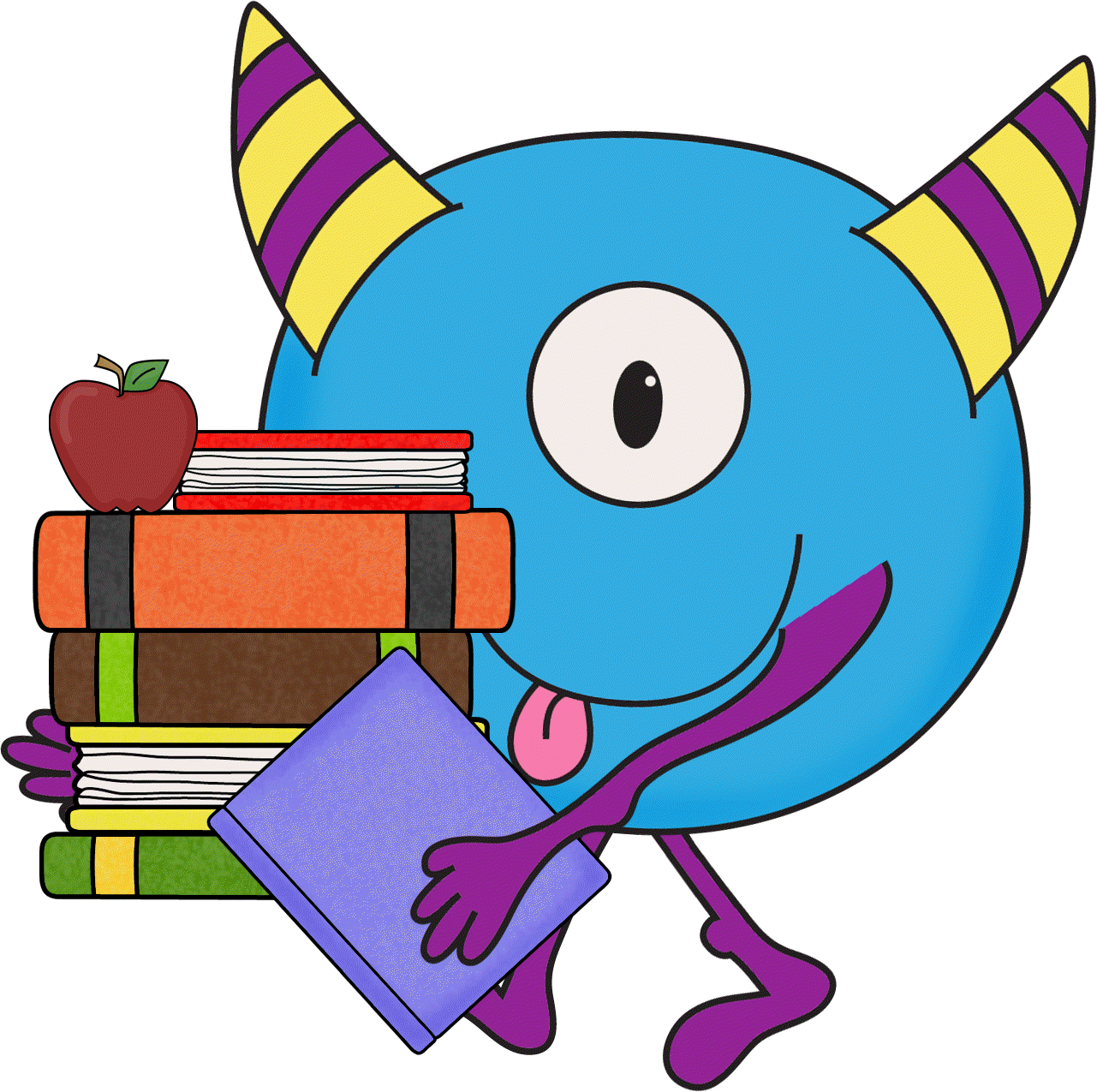 1281x1275 Monster Clipart Reading