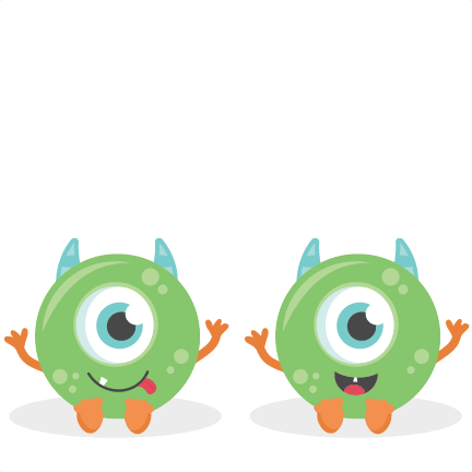 432x432 Twin Baby Boy Monsters Svg Scrapbook Cut File Cute Clipart Files