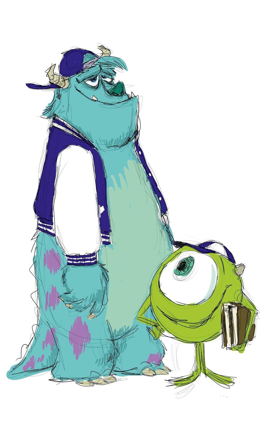 1035x1600 Additional Monsters University Concept Art Pixar Post