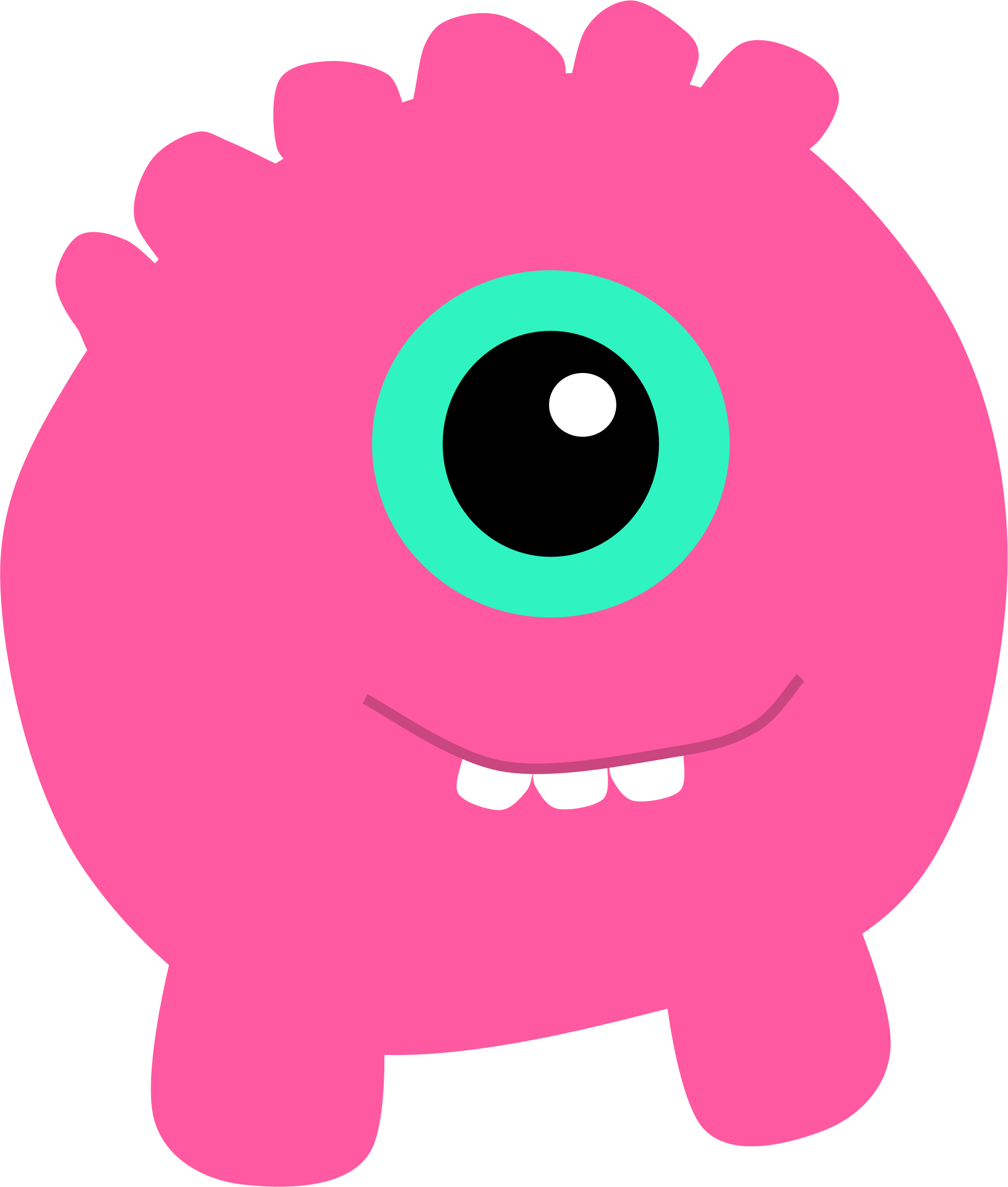1928x2269 Pink Monster Clipart