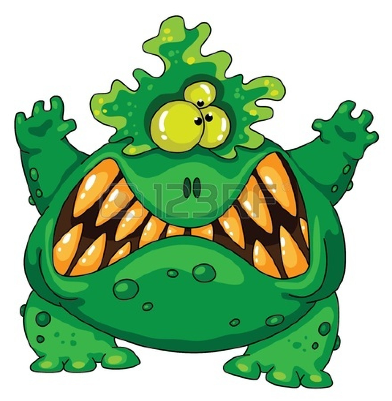 1320x1350 Scary Halloween Monsters Clipart