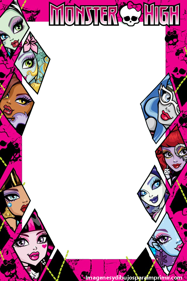 640x960 Monster High Marcos Para Imprimir Imagenes Y Dibujos Para Imprimir