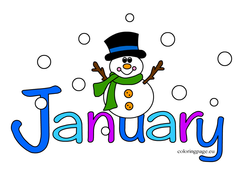 803x581 Month Of January Clipart 7