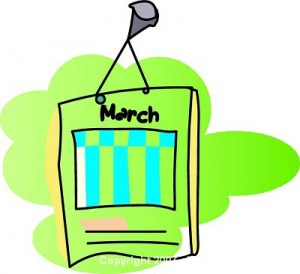 300x274 Month Of March Clipart