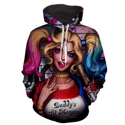 400x400 Daddy's Lil Montser Harley Quinn Hoodie