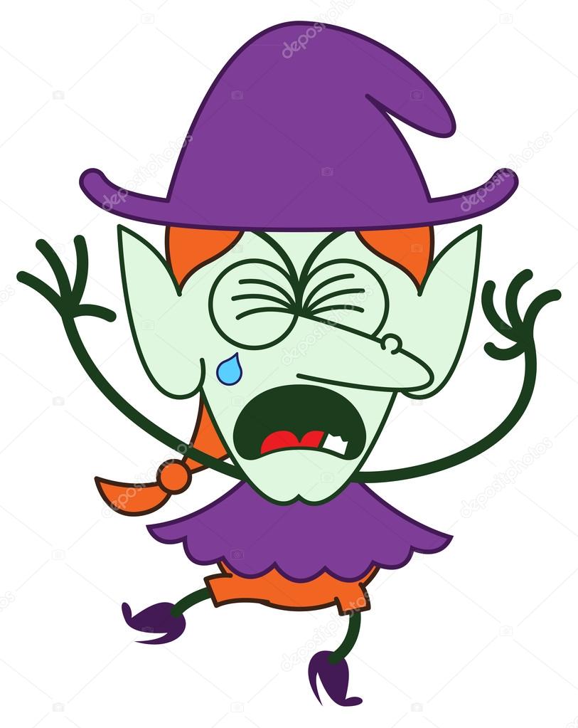 813x1023 Witch Showing A Very Sad Mood Stock Vector Zoo Co