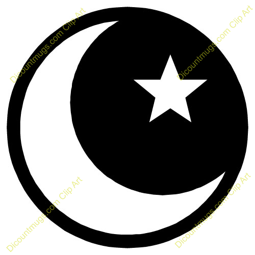 500x500 Moon Clipart Star And Crescent