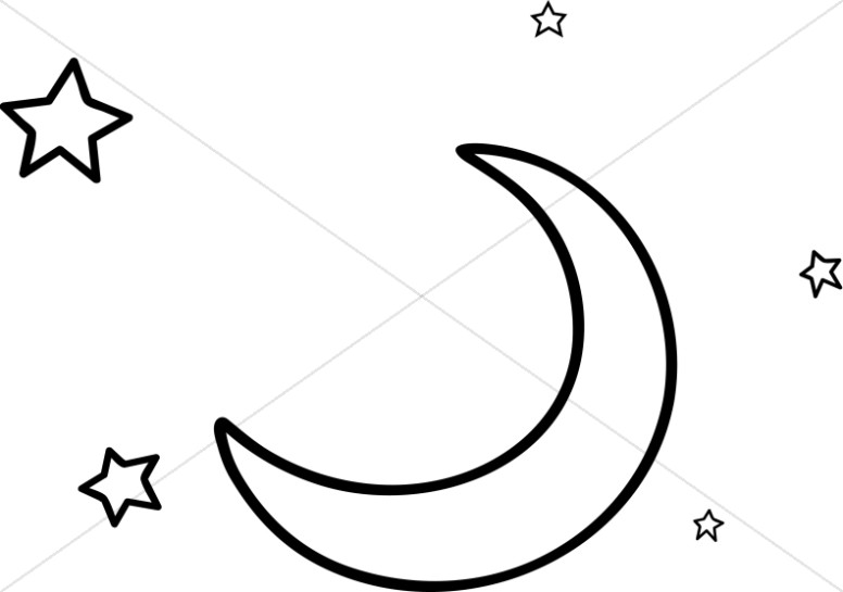 776x545 The Man In Moon Black And White Clipart