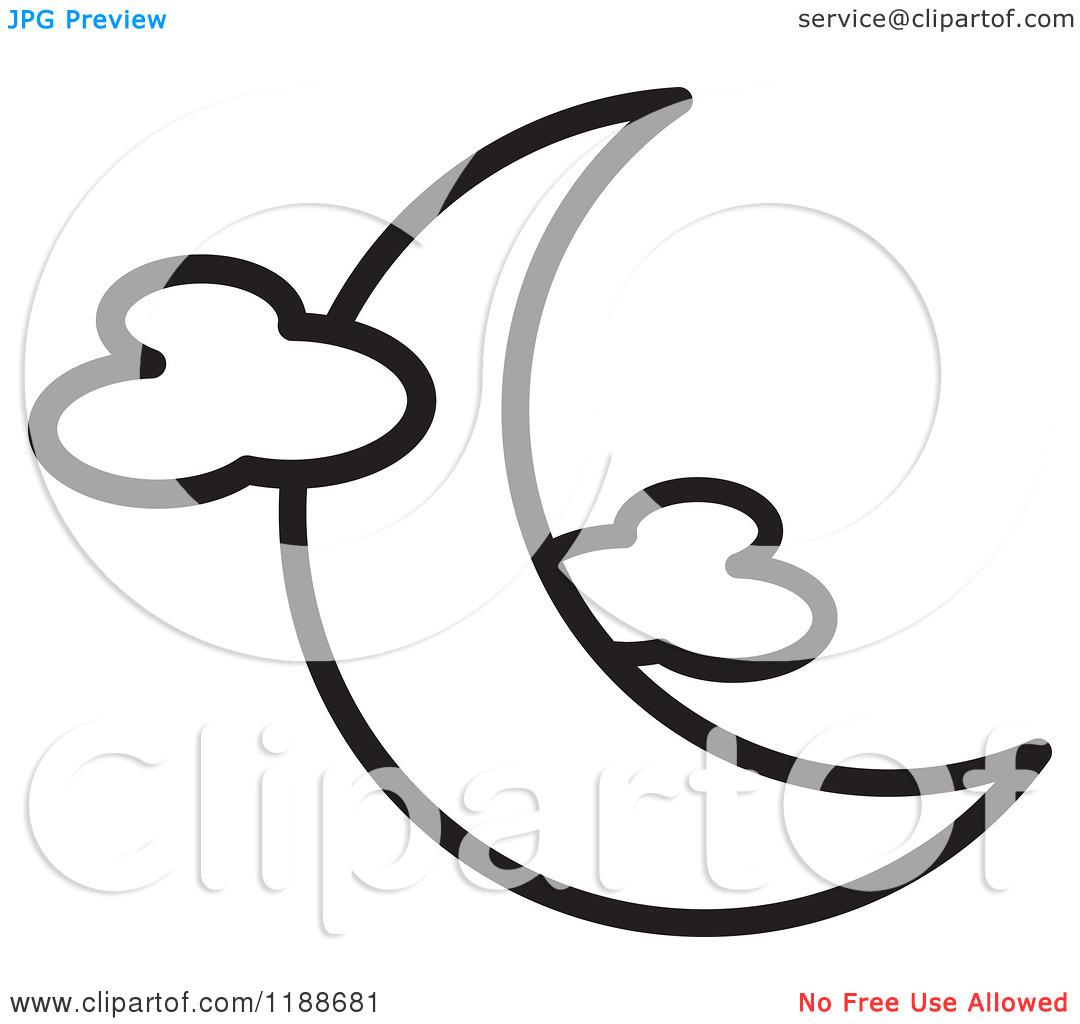 1080x1024 Vintage Crescent Moon Clipart