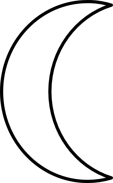 366x591 Crescent Moon Clip Art