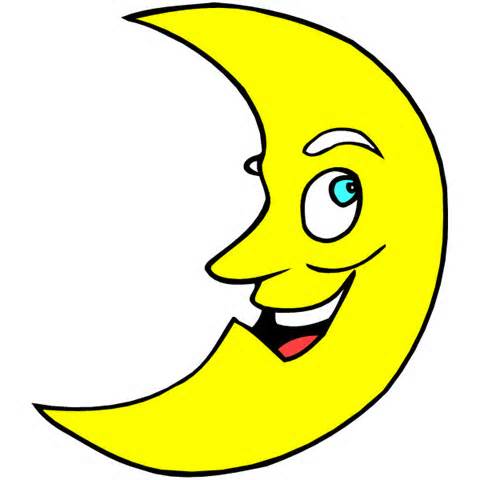 480x480 Moon Clipart