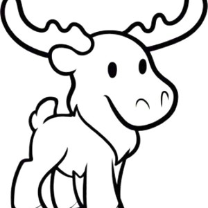 300x300 Moose Clipart Adorable