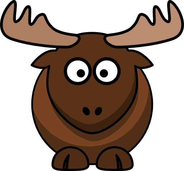 600x559 Free Moose Clipart Image