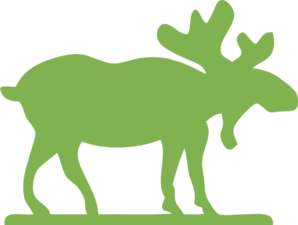 298x225 Green Moose Clip Art