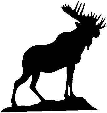 344x364 Moose Art Clip Art