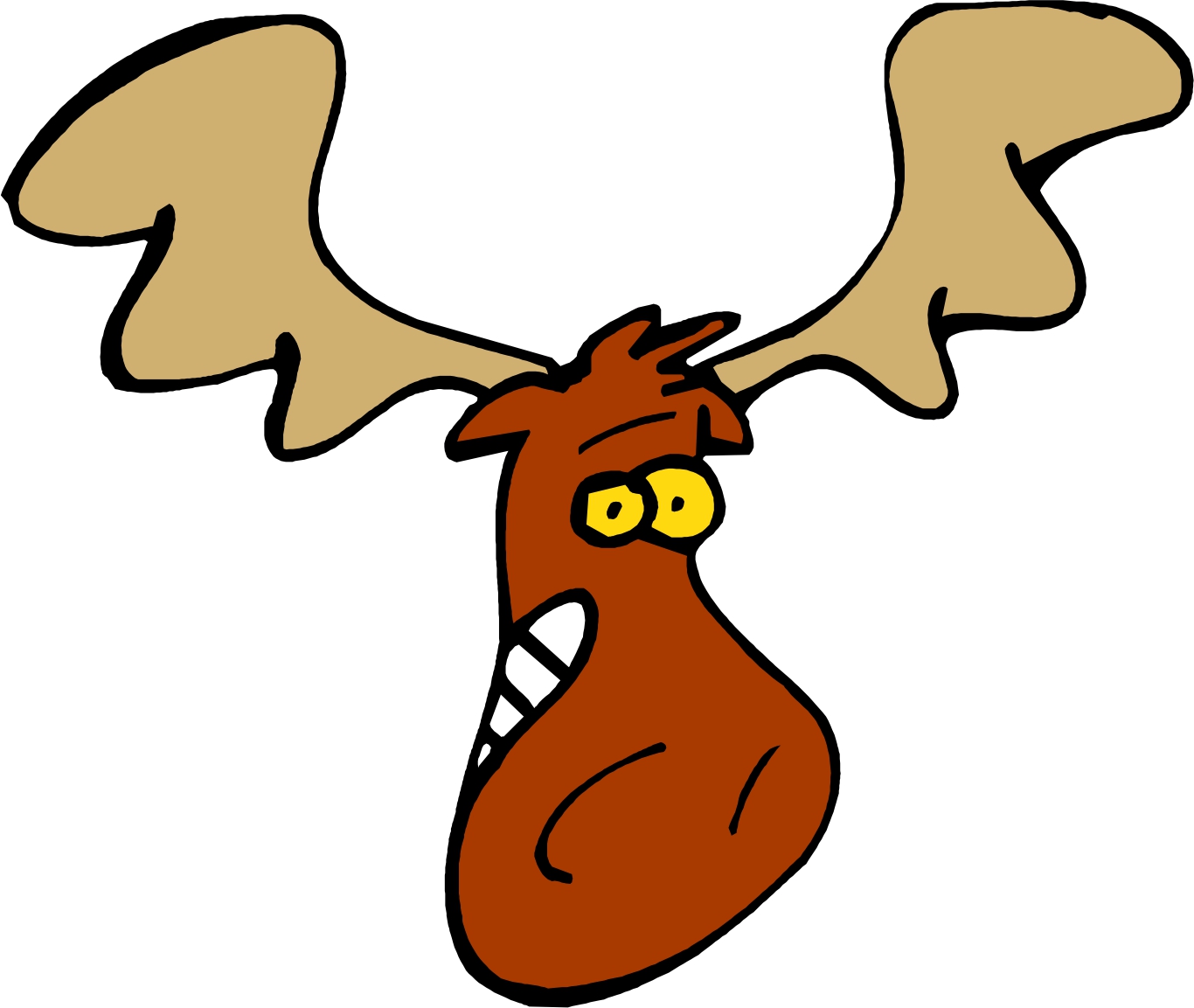 1366x1153 Cartoon Moose Head Clip Art Graphics Clipart Ajilbabcom Portal