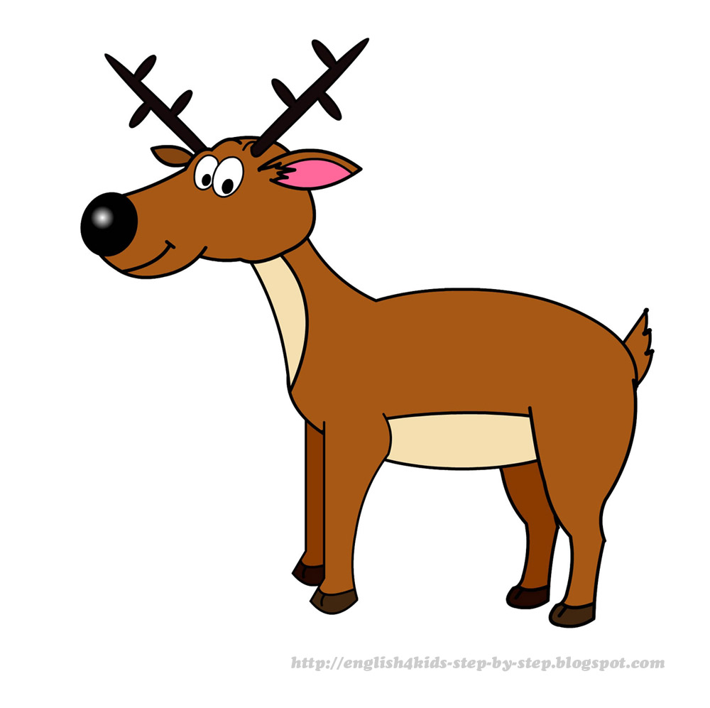 1000x997 Cartoon Deer Clipart