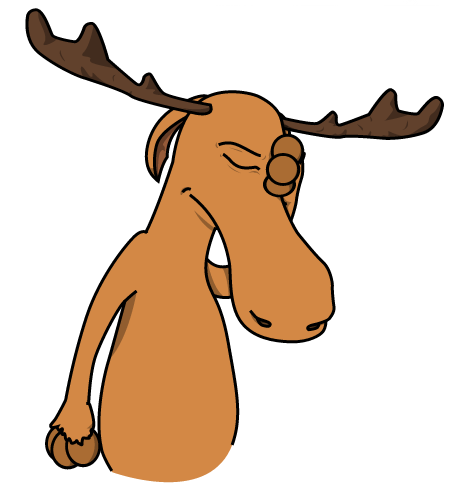 459x498 Moose Clipart Sad