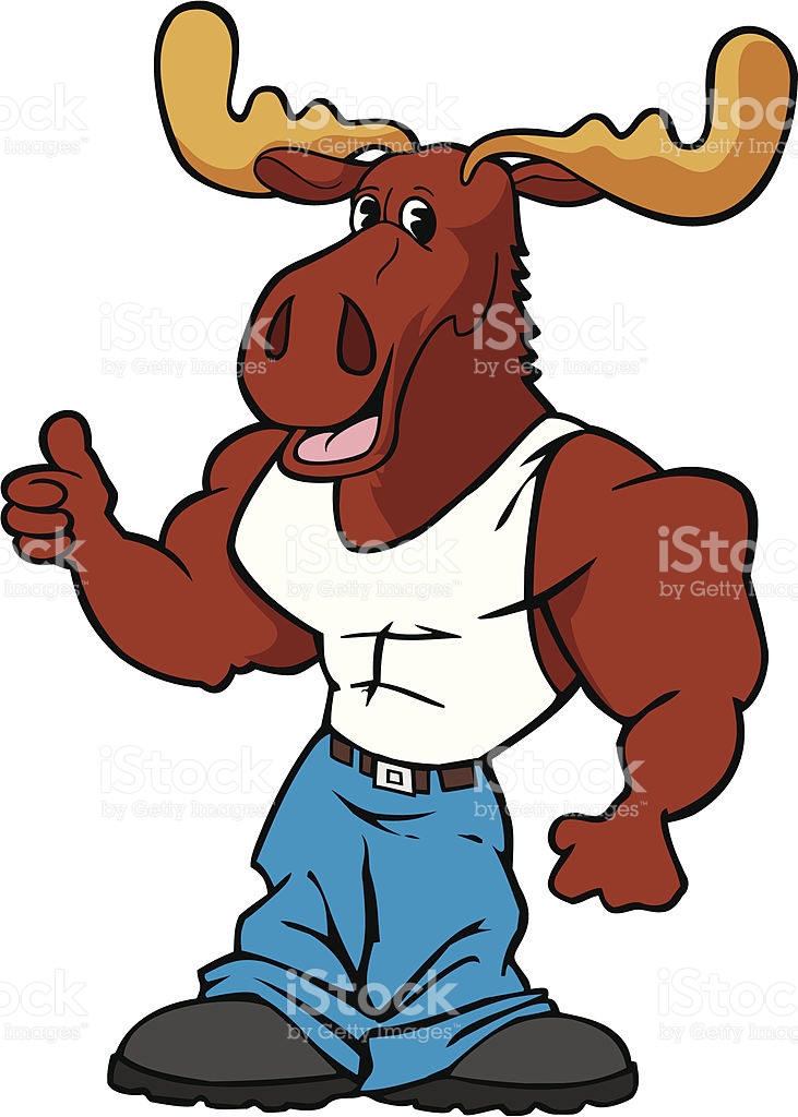 731x1024 Moose Clipart Muscular