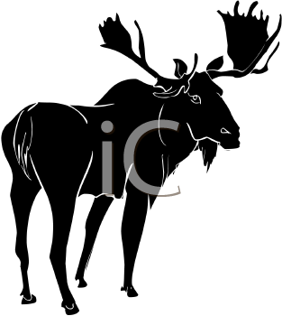313x350 Royalty Free Moose Clip Art, Deer Clipart