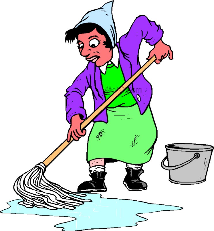 743x800 Cleaning Mop Clipart