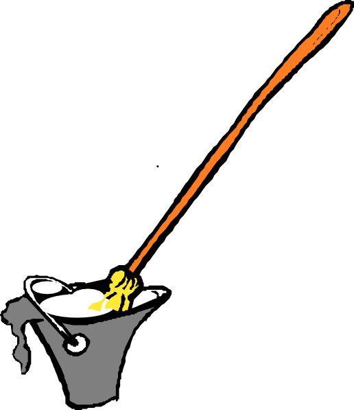 516x597 Mop And Bucket Clip Art