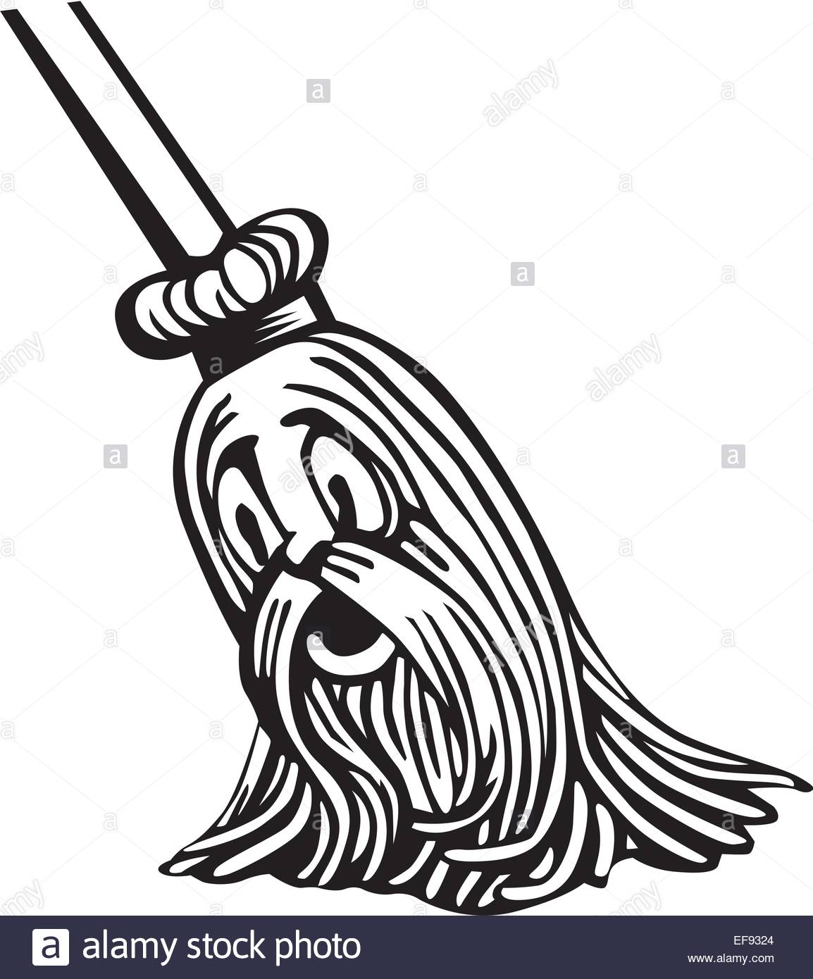 1154x1390 A Mop With A Face Stock Vector Art Amp Illustration, Vector Image