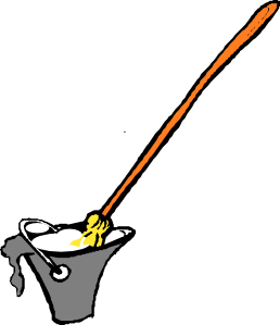 258x299 Mop And Bucket Clip Art