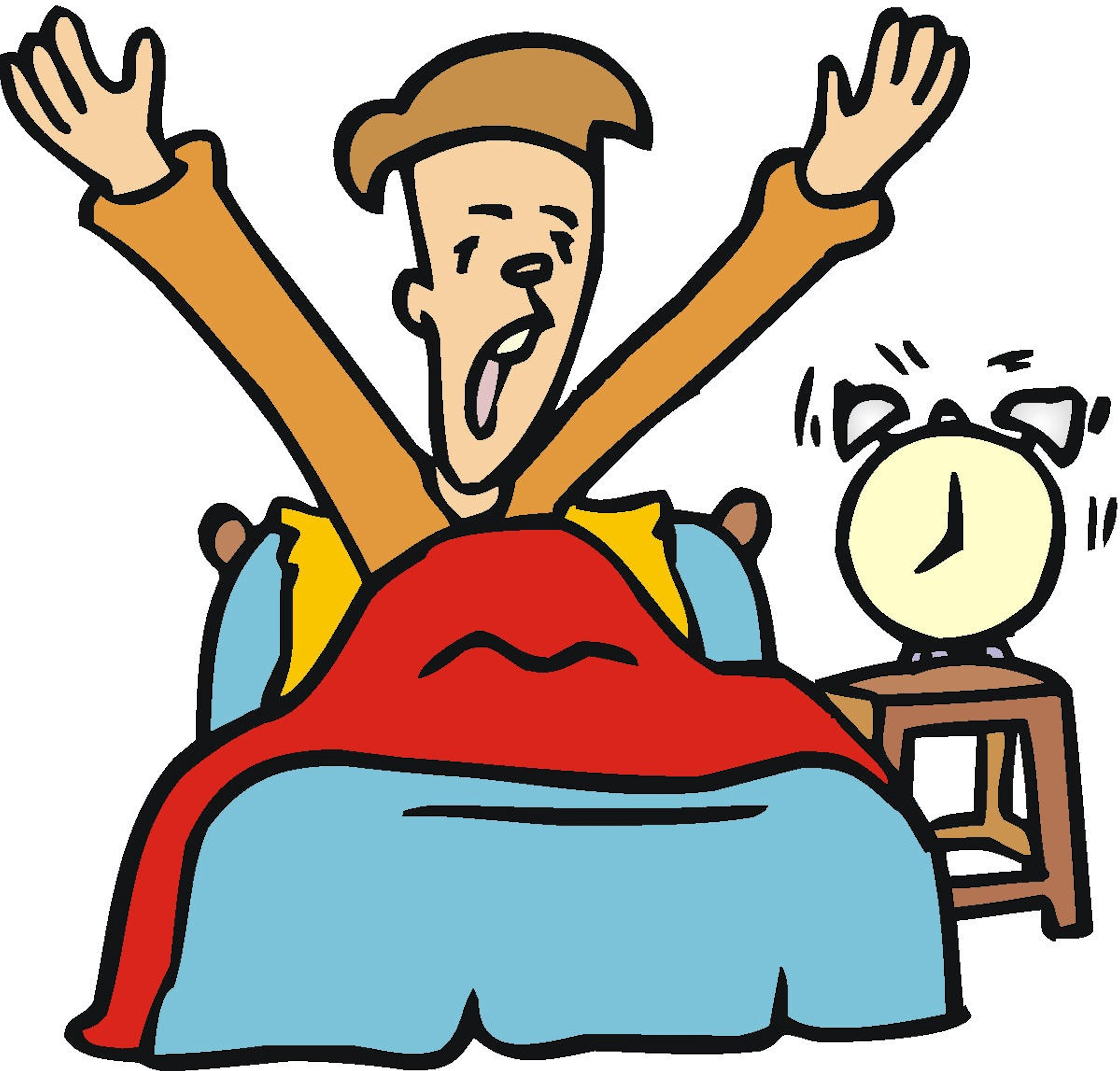 6948x6647 Morning Clipart Woke Up
