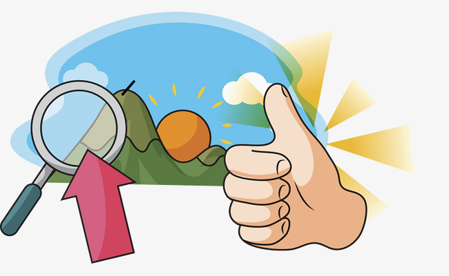 650x400 Morning Sun, Cartoon, Magnifier, Thumb Png Image For Free Download