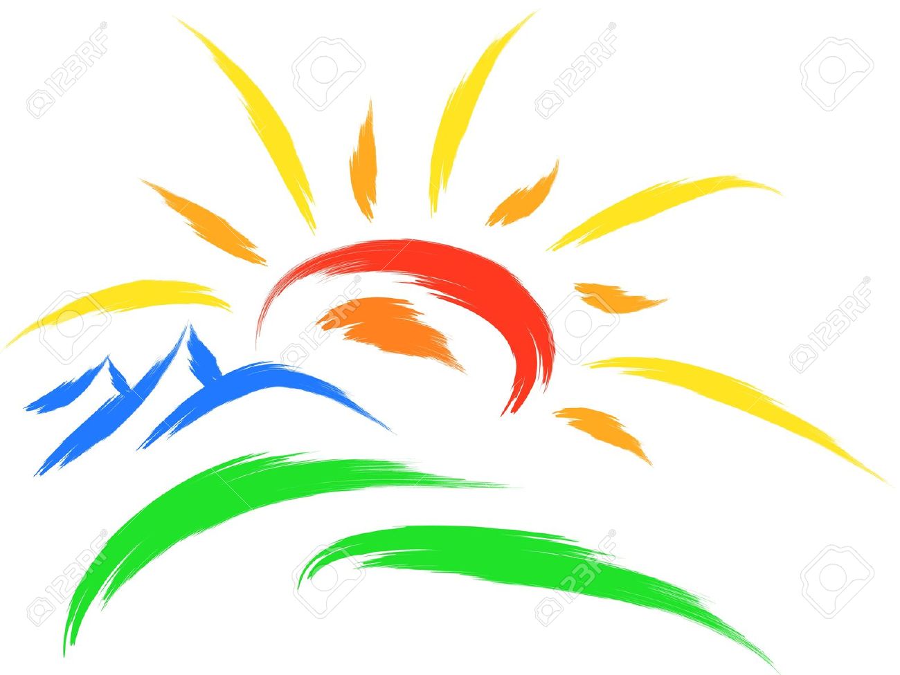 1300x976 Sunrise Clipart Simple